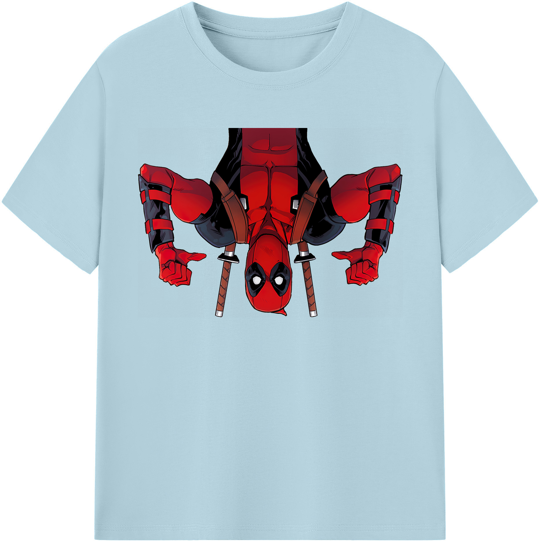 （画像用） Deadpool デッドプール 綿100％半袖Tシャツ（フロントプリント）